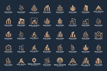 Mega collection of building real estate logo designs.