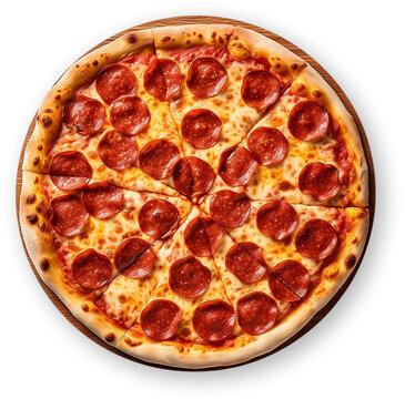 Pepperoni Pizza Cutout