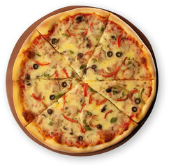 Vegetarian Pizza Cutout