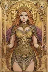 Obraz premium Tarot Card Illustration