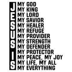 gift jesus is my god t-shirt design.christiant-shirt design