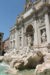 Close up of Trevi Fountain