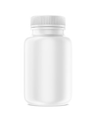 Pills Bottle Blank isolated on a white background