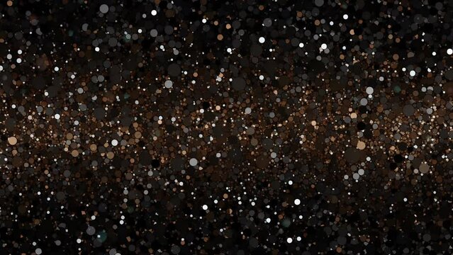 Stunning dark silver and gold pattern on black backdrop, perfect for holiday cards and invitations.
