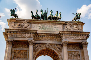 Fototapeta na wymiar arc de triomphe city