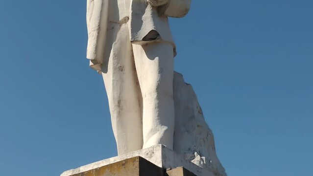 Russia Tuapse 07.07.2023 Monument to Vladimir Ilyich Lenin.
