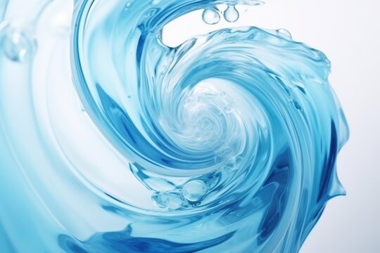 3d rendering light blue ocean water liquid wave splash swirl motion in various shape for art designer design home office illustration decoration wallpaper background painting print exhibition gallery