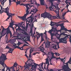 Türaufkleber seamless floral pattern © emmaz