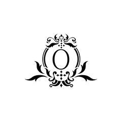 Royal Design Alphabet Logo O
