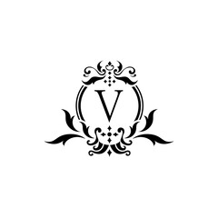 Royal Design Alphabet Logo V