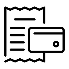 secure payment line icon