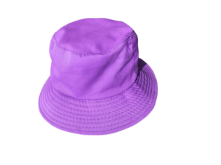 purple bucket hat isolated PNG transparent