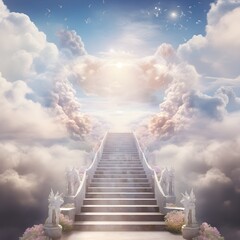  A  path to heaven, AI generated.