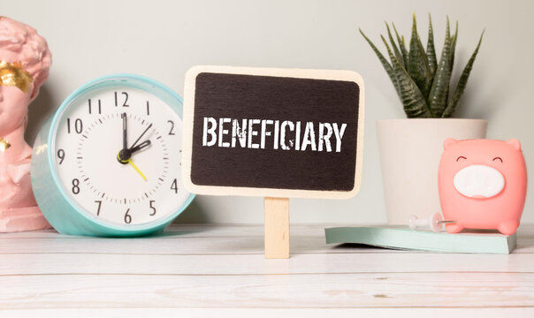beneficiary word in a dictionary. beneficiary concept