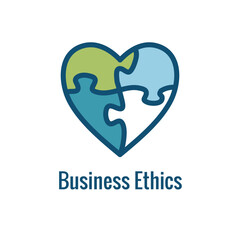 Business and Corporate Ethics Showing Company Values Icon and Single Aspect