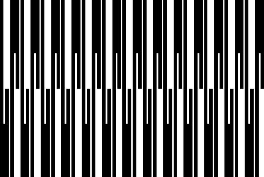 Vertical of stripe pattern. Design simple black on white background. Design print for illustration, texture, textile, wallpaper, background. Set 6