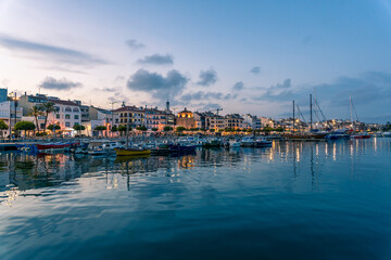 Fototapeta na wymiar View of the port of Cambrils - Tarragona - Spain