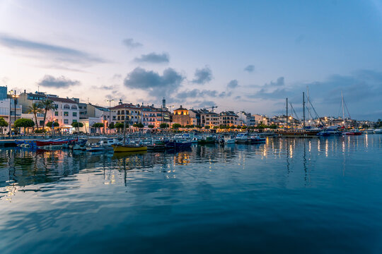 View of the port of Cambrils - Tarragona - Spain
