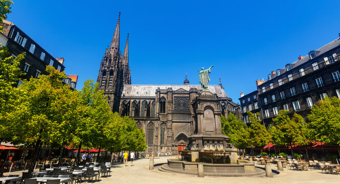 Clermont-Ferrand Cathedral (French: Cathedrale Notre-Dame-de-l'Assomption de Clermont-Ferrand), is a Gothic cathedral and French national monument located in France