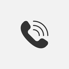 phone flat icon vector illustration