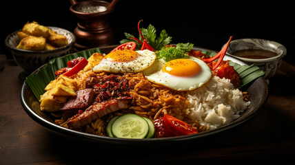 Nasi Kebuli or Nasi Kebuli is a typical Middle Eastern food made from basmati rice cooked with mutton spices