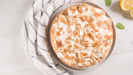 French tart with  Merengue