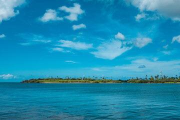 Aloha Aina Patriotism Park, Honolulu Oahu, Hawaii. Pearl Harbor Entrance Channel. Kapilina 
