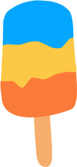 color stick ice cream. vector format file