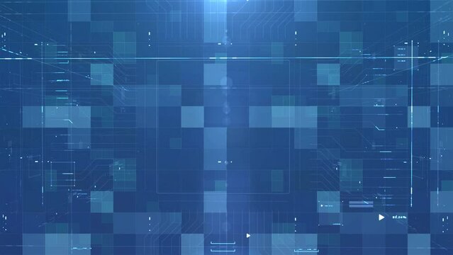 Digital Video, abstract tech background, loop time