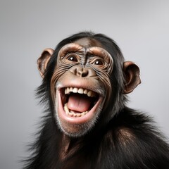Smiling chimp
