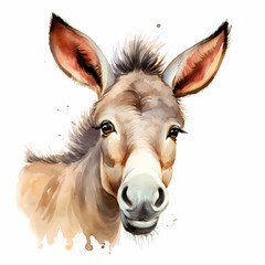 Donkey Water Color Design