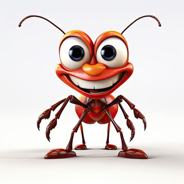 Cartoon character of ant