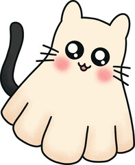Cute Ghost Cat