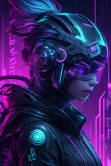 Fototapeta premium cyber design