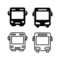 Bus icon vector. bus vector icon
