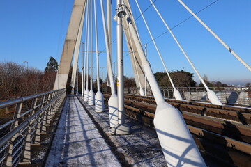 William Dargan Bridge covered in snow