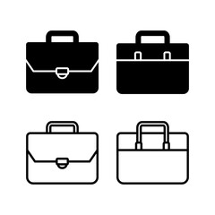 Briefcase icon vector. Portfolio vector icon. suitcase icon