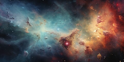 Obraz premium illustration of a galaxy, abstract background, generative AI