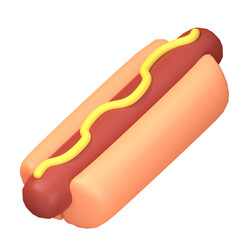 3D ICON FAST FOOD ILLUSTRATION TRANSPARENT BACKGROUND