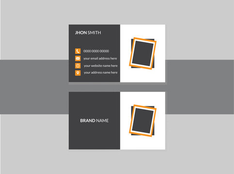 Clean Business Card templates, Rectangle design, New layout,