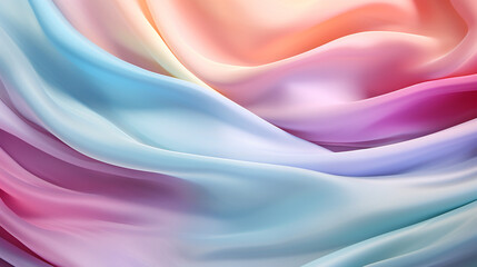 Obraz premium pink silk background with waves. Generative Ai. 
