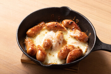 ウィンナーのチーズ焼き