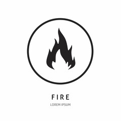 Logo vector design for business. Fire logos.