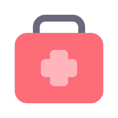 Obraz premium first aid kit flat icon