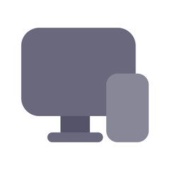 responsive flat line icon