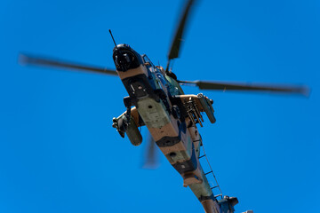Fototapeta premium Military flypast on ANZAC Day in Darwin, Australia.