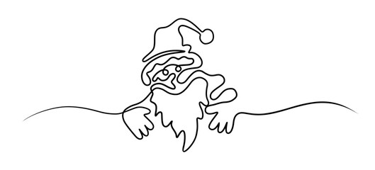 santa claus line art