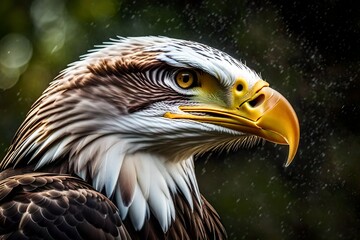 Obraz premium close up of a eagle generated by AI tool