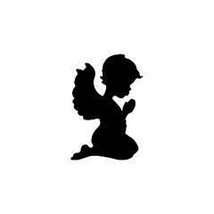 cupid icon love and valentine's day symbol isolated on white background