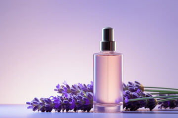 Obraz na płótnie Canvas Lavender Essential Oil Advert Studio Shot 